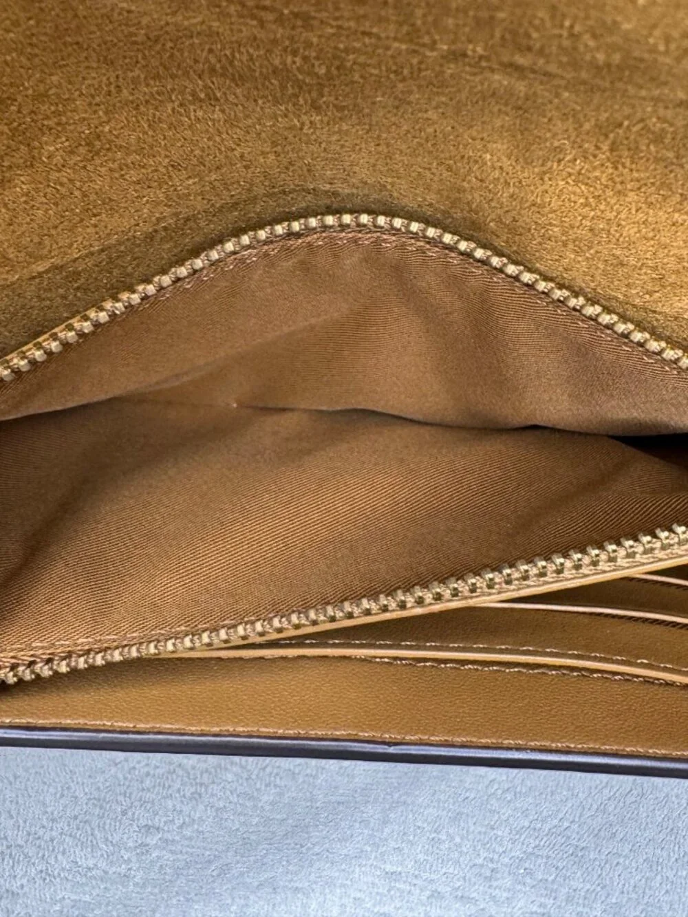 Coach Marlowe Crossbody Leather Bag Purse Gold Chain Strap Cream Compact - Picture 11 of 14